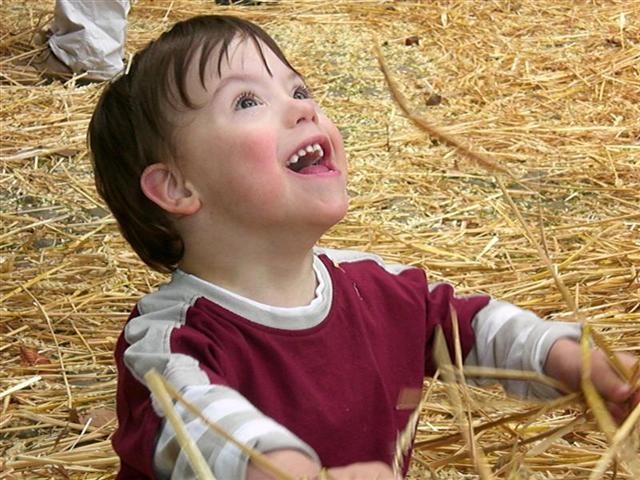 Jonas im Stroh (3,5 Jahre alt) Jonas im Stroh (3,5 Jahre alt)